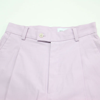 アジャストヘム タック パンツ / テーパード センタープレス コットン