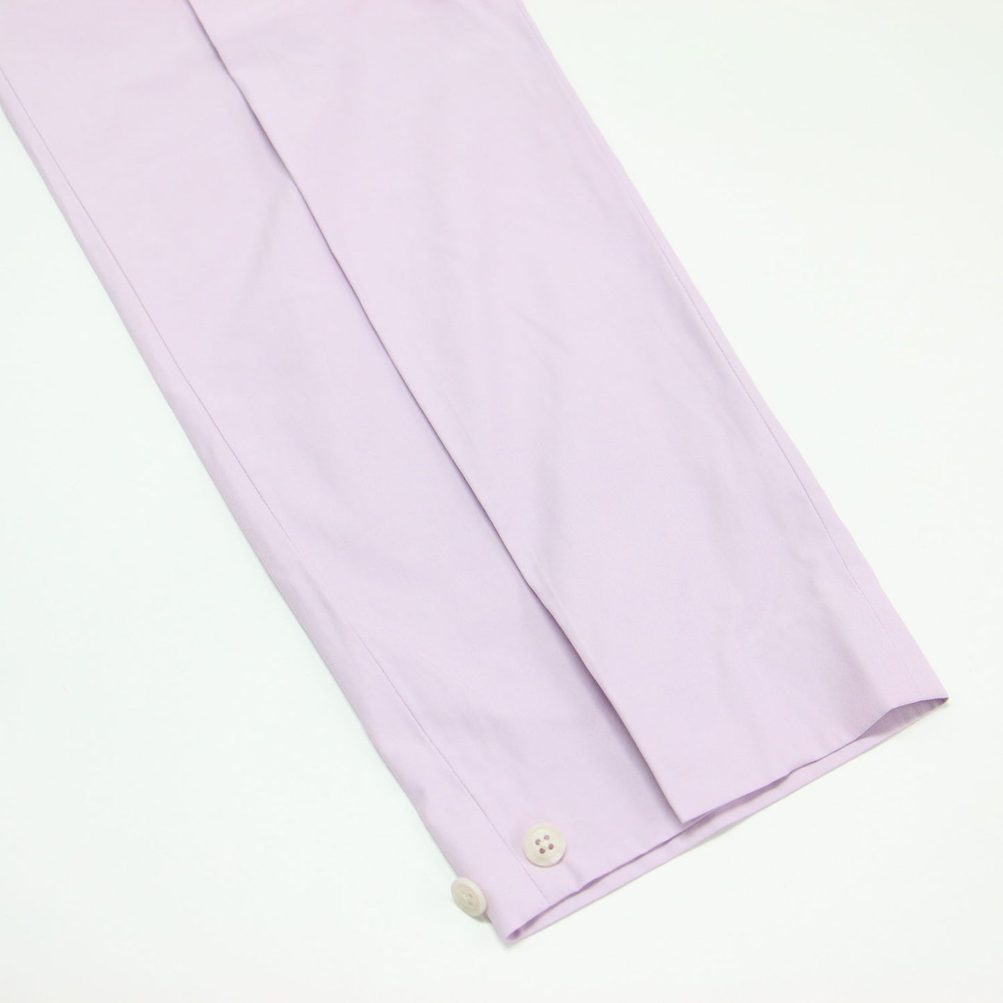 アジャストヘム タック パンツ / テーパード センタープレス コットン