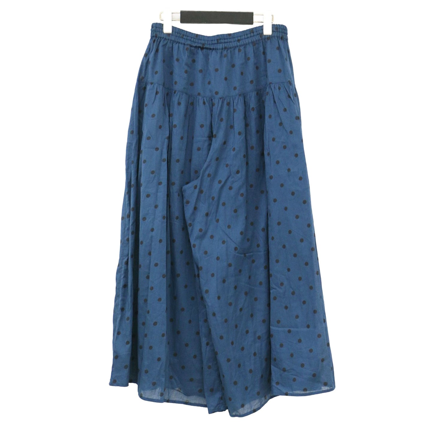 24春夏 コットンボイル ドット プリント キュロット / COTTON VOILE DOT PRINT CULOTTES パンツ ワイド ウエストゴム ギャザー