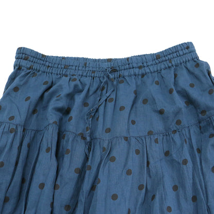 24春夏 コットンボイル ドット プリント キュロット / COTTON VOILE DOT PRINT CULOTTES パンツ ワイド ウエストゴム ギャザー
