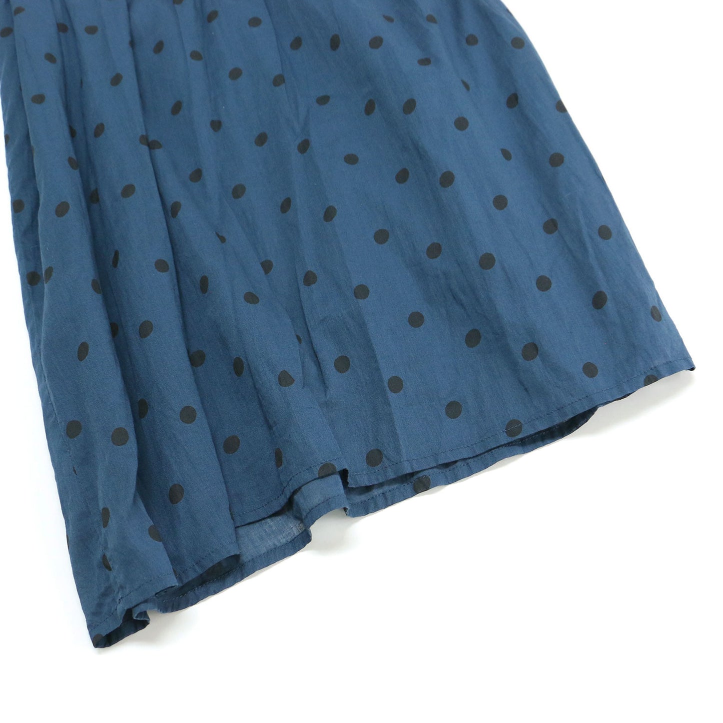 24春夏 コットンボイル ドット プリント キュロット / COTTON VOILE DOT PRINT CULOTTES パンツ ワイド ウエストゴム ギャザー