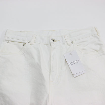 5 1/2 24春夏 ルーズ ストレート デニム パンツ / LOOSE-STRAIGHT DENIM ワイド ローライズ カットオフ コットン