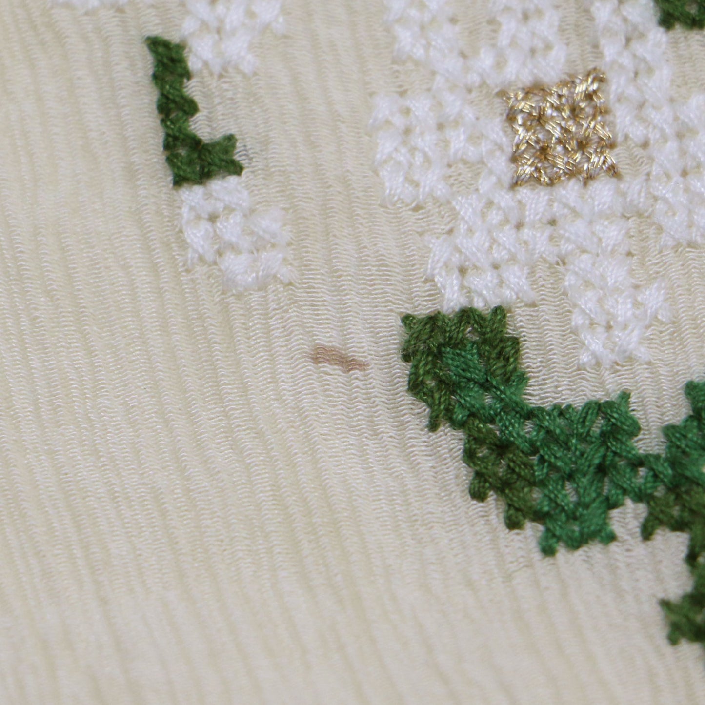 フラワーエンブロイダリー 開襟 シャツ / 5分袖 オープンカラー 花柄 刺繍 楊柳素材