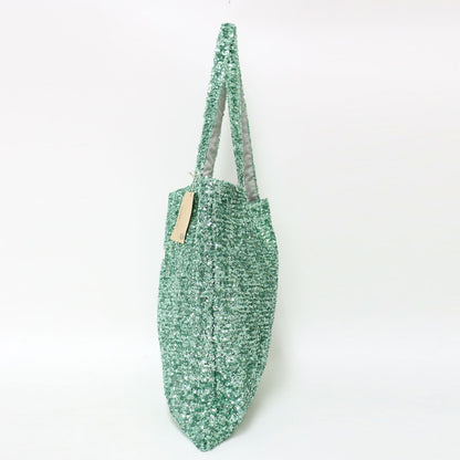 × Spick&Span 別注 24春夏 スパンコール トートバッグ / Spangle Tote Bag ロゴ 肩掛け