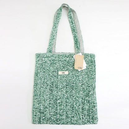 × Spick&Span 別注 24春夏 スパンコール トートバッグ / Spangle Tote Bag ロゴ 肩掛け