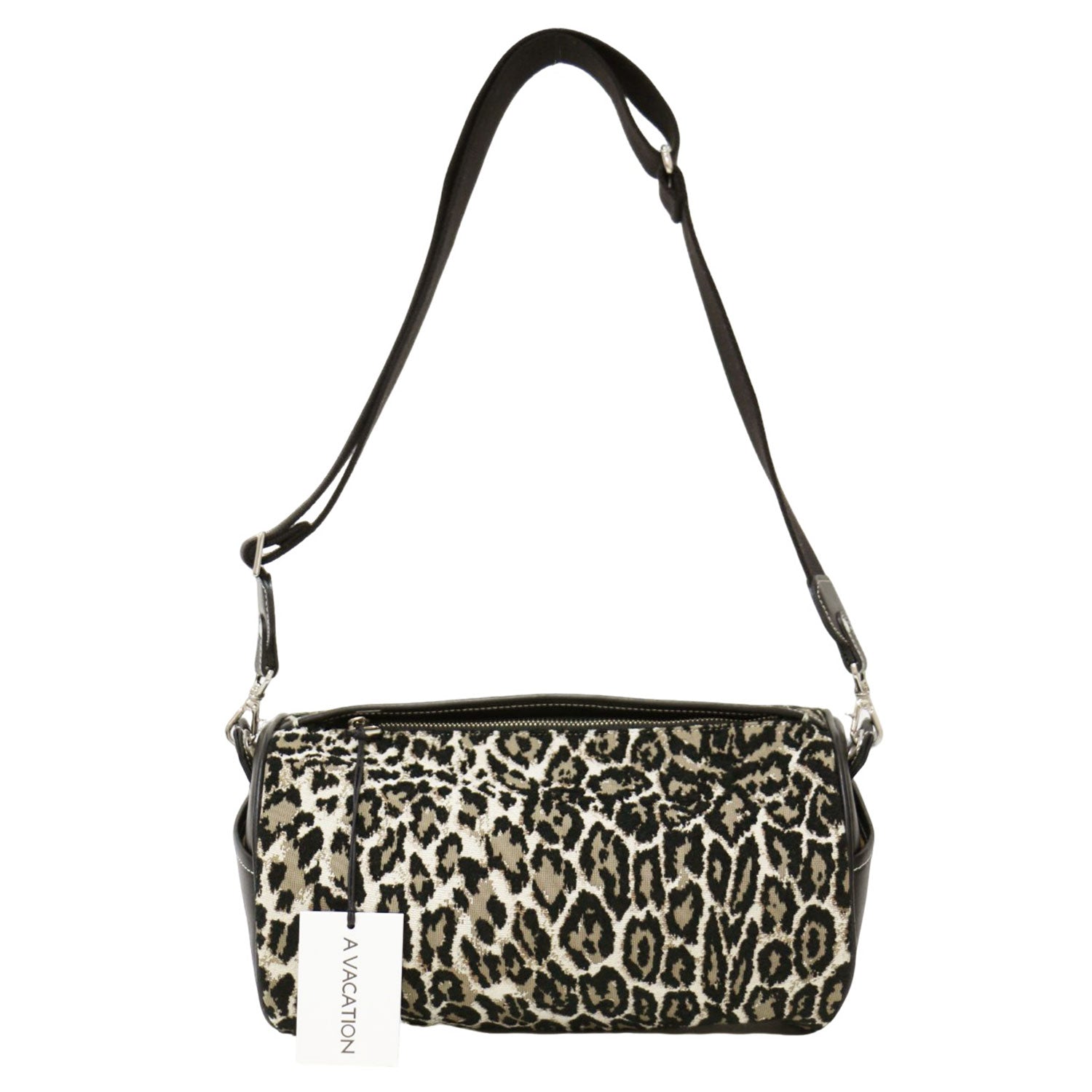 A VACATION (ア ヴァケーション) ドラム レオパード ショルダー バッグ  