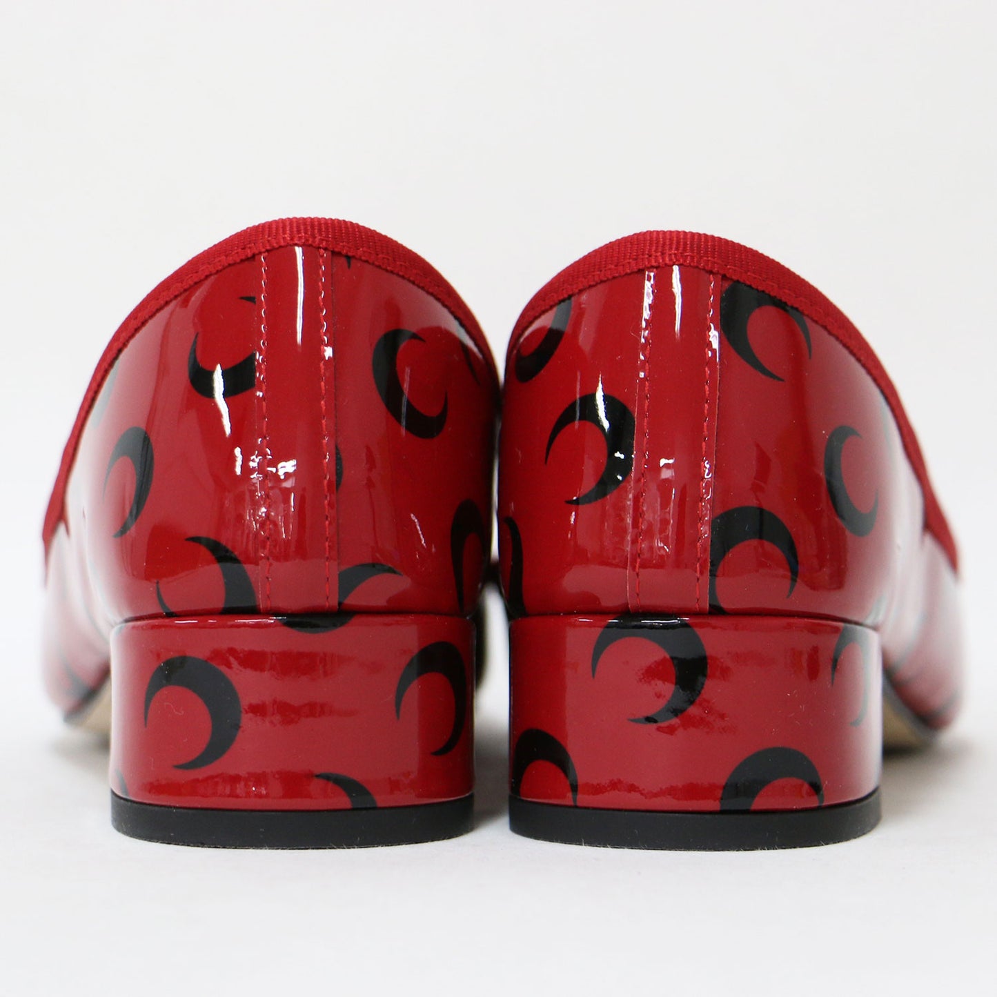 × MARINE SERRE 別注 25春夏 Camille Ballerinas / バレエシューズ パンプス ラウンドトゥ 三日月 パテント レザー
