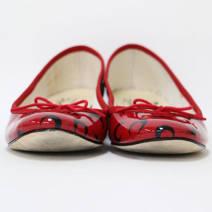 × MARINE SERRE 別注 25春夏 Camille Ballerinas / バレエシューズ パンプス ラウンドトゥ 三日月 パテント レザー