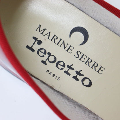 × MARINE SERRE 別注 25春夏 Camille Ballerinas / バレエシューズ パンプス ラウンドトゥ 三日月 パテント レザー