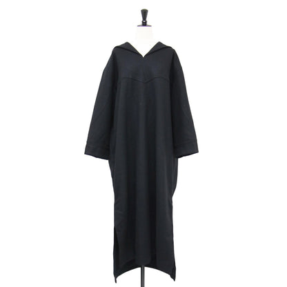 23秋冬 セーラーカラー ワンピース / SAILOR SHIRTS DRESS 長袖 Vネック オーバーサイズ ウール