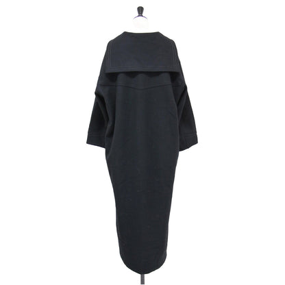 23秋冬 セーラーカラー ワンピース / SAILOR SHIRTS DRESS 長袖 Vネック オーバーサイズ ウール