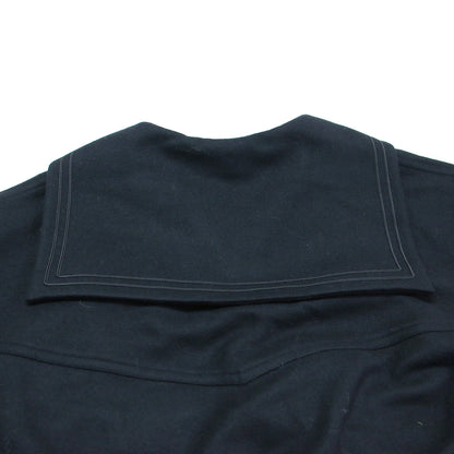 23秋冬 セーラーカラー ワンピース / SAILOR SHIRTS DRESS 長袖 Vネック オーバーサイズ ウール