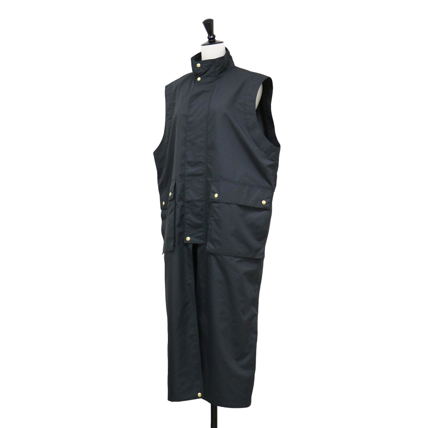 25春夏 エルガン ロング ジレ / ELGIN LONG GILET ベスト フィールドコート スタンドカラー ノースリーブ