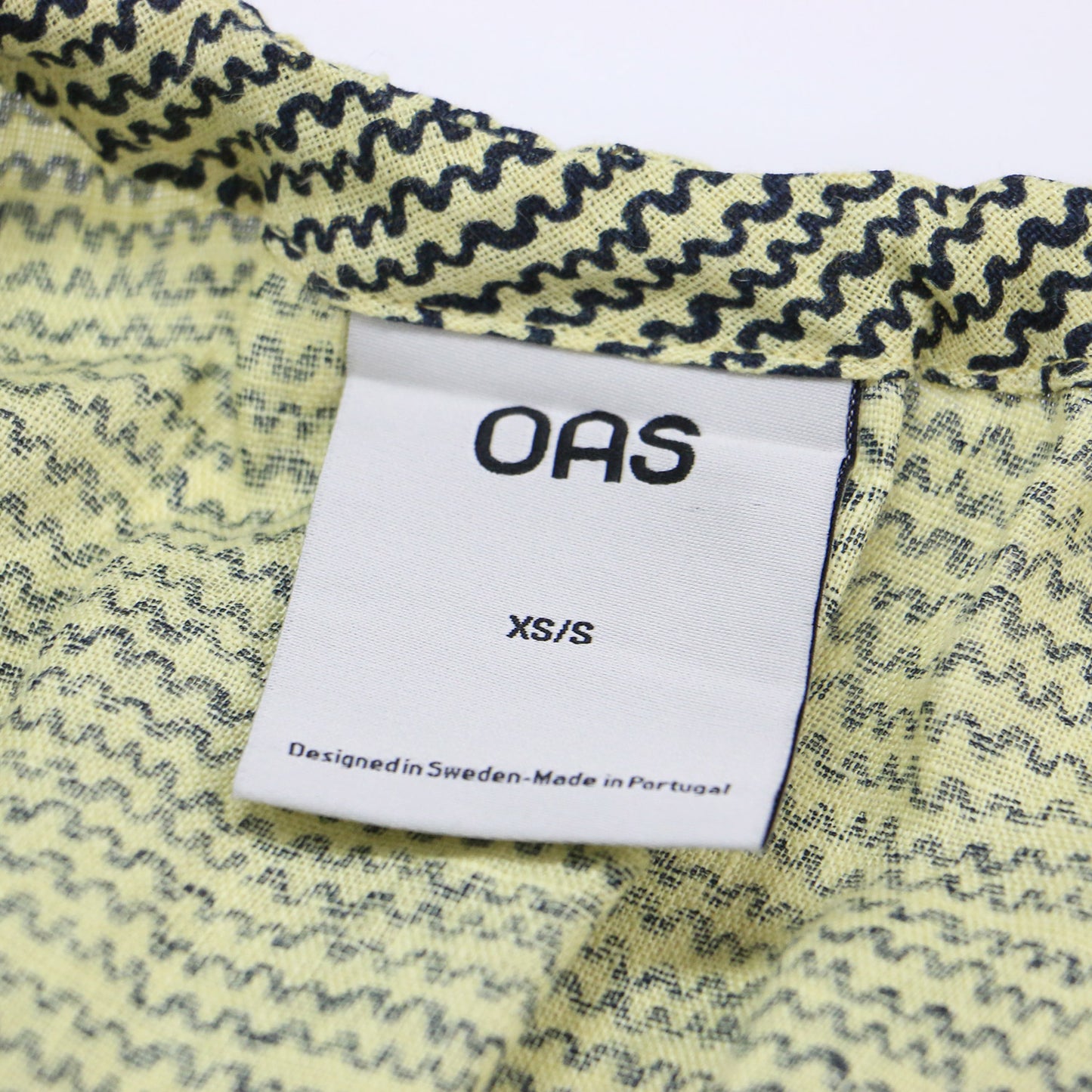 24春夏 ボーダー ロング ワンピース / dimi tangelo linen dress 半袖 Vネック バックオープン スリット リネン