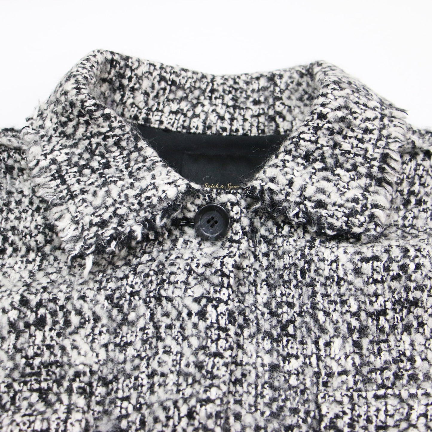 21秋冬 ロービング ウール ツイード ブルゾン / シャツ ジャケット 長袖 オーバーサイズ ツイード