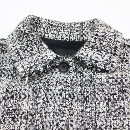 21秋冬 ロービング ウール ツイード ブルゾン / シャツ ジャケット 長袖 オーバーサイズ ツイード