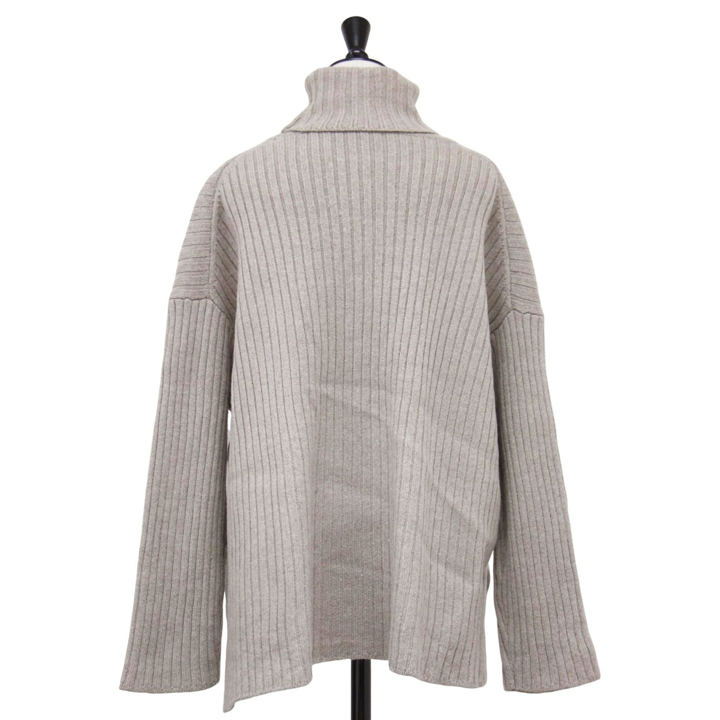 20秋冬 マキシ ワイド リブ タートル ニット / MAXI wide rib turtle プルオーバー 長袖 ウール