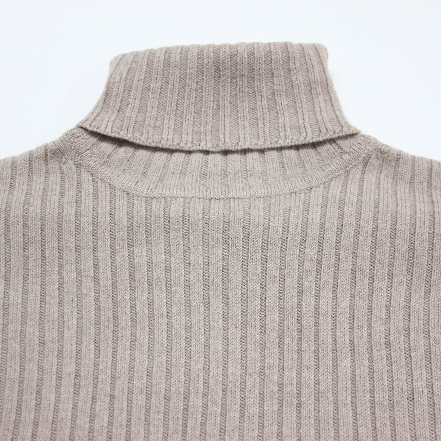 20秋冬 マキシ ワイド リブ タートル ニット / MAXI wide rib turtle プルオーバー 長袖 ウール