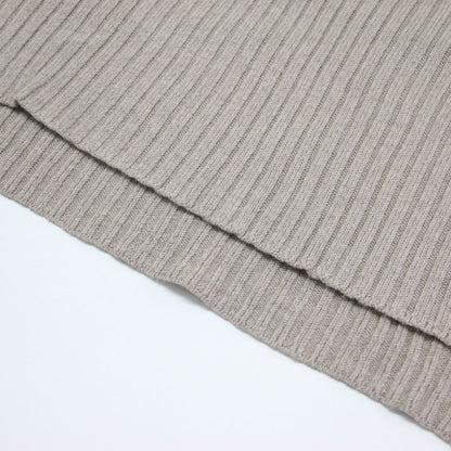 20秋冬 マキシ ワイド リブ タートル ニット / MAXI wide rib turtle プルオーバー 長袖 ウール