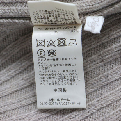 20秋冬 マキシ ワイド リブ タートル ニット / MAXI wide rib turtle プルオーバー 長袖 ウール