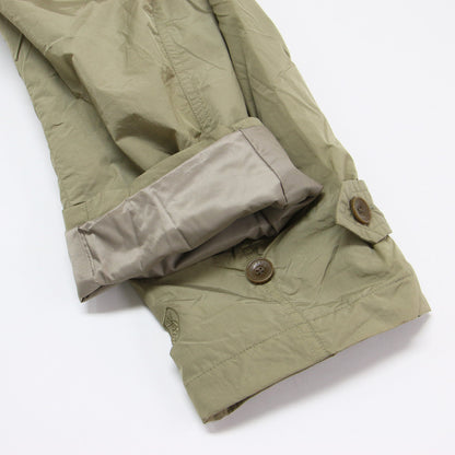 Koma Thermo ナイロン タフタ モッズコート / ロング フード付き ラグランスリーブ 中綿