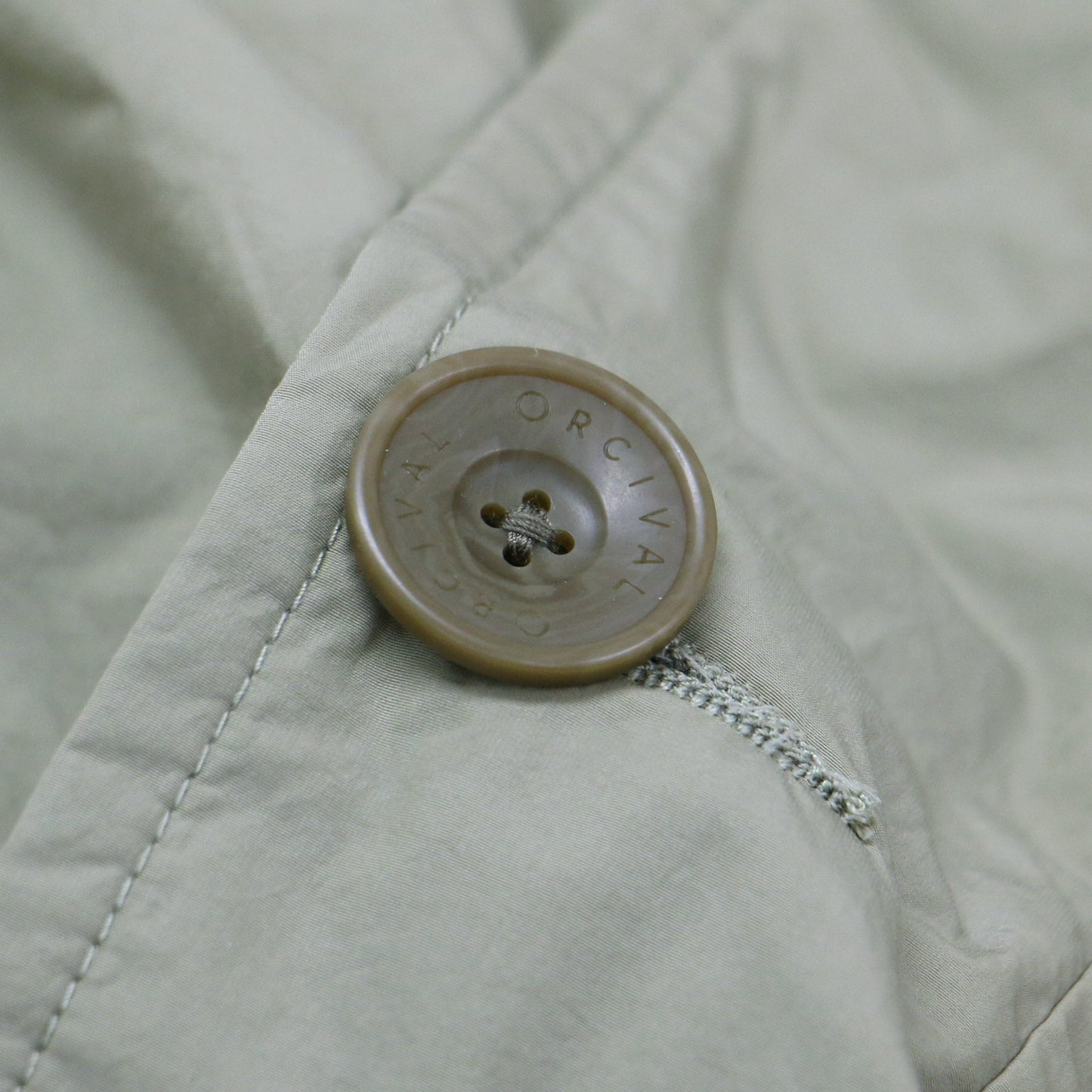 Koma Thermo ナイロン タフタ モッズコート / ロング フード付き ラグランスリーブ 中綿