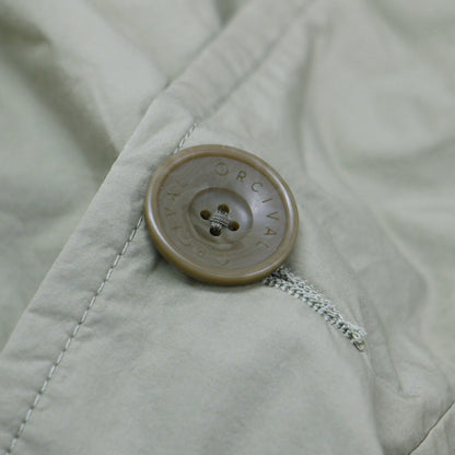 Koma Thermo ナイロン タフタ モッズコート / ロング フード付き ラグランスリーブ 中綿