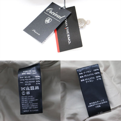 Koma Thermo ナイロン タフタ モッズコート / ロング フード付き ラグランスリーブ 中綿