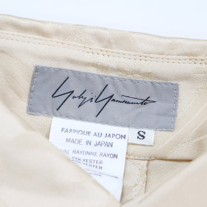 ボタニカルフラワー ジャガード シャツ / ロング丈 長袖 花柄 光沢 ヴィンテージ