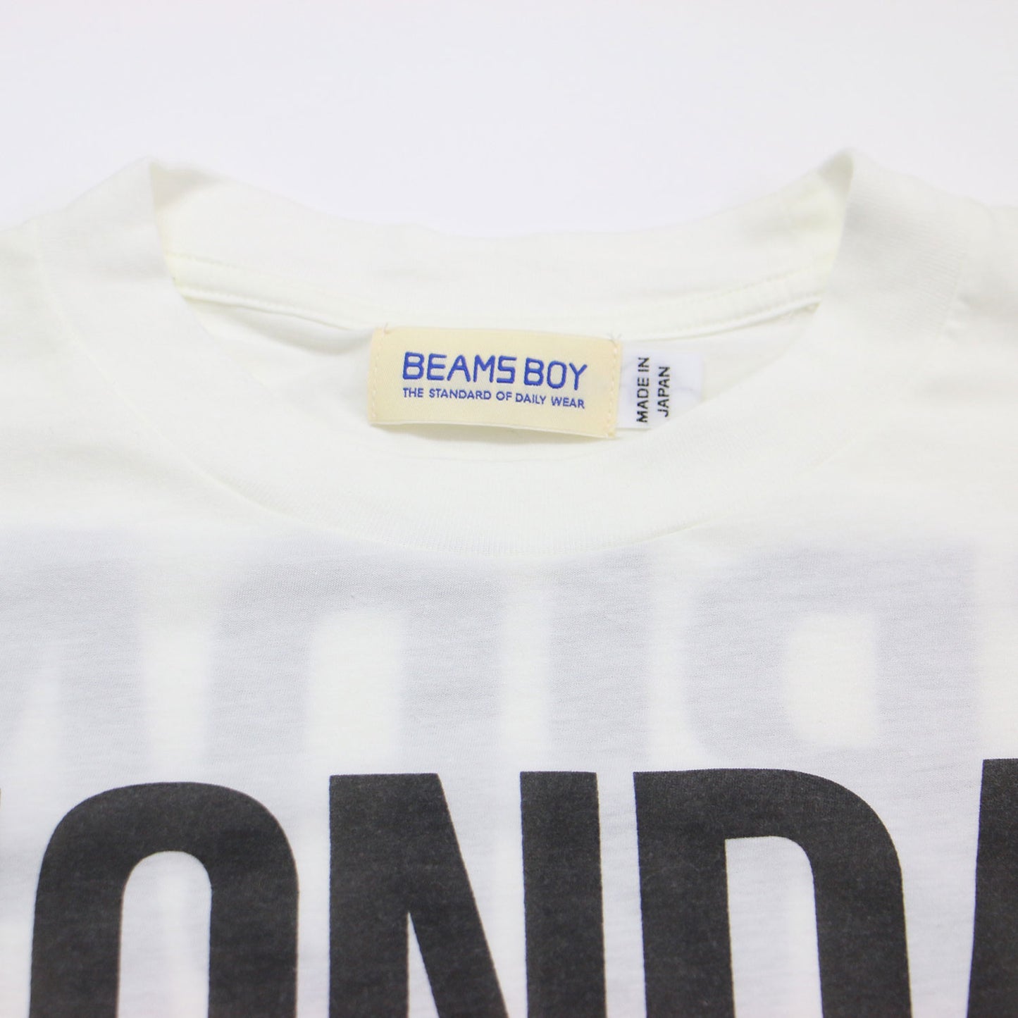 22春夏 ボーイ ロゴ プリント ショートスリーブ Tシャツ / カットソー 半袖 クルーネック コットン