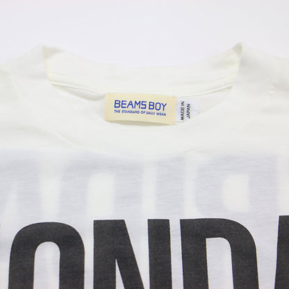 22春夏 ボーイ ロゴ プリント ショートスリーブ Tシャツ / カットソー 半袖 クルーネック コットン