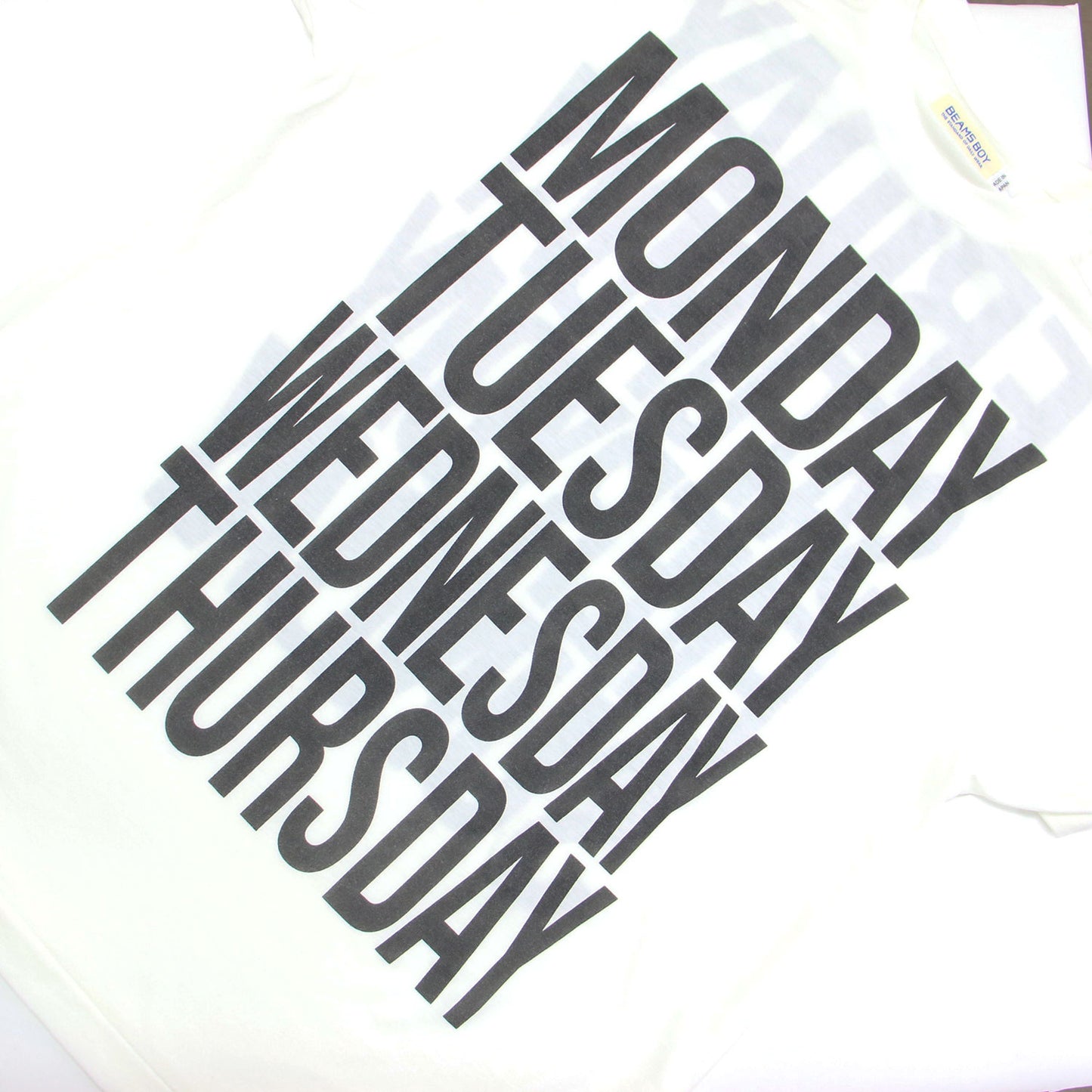 22春夏 ボーイ ロゴ プリント ショートスリーブ Tシャツ / カットソー 半袖 クルーネック コットン