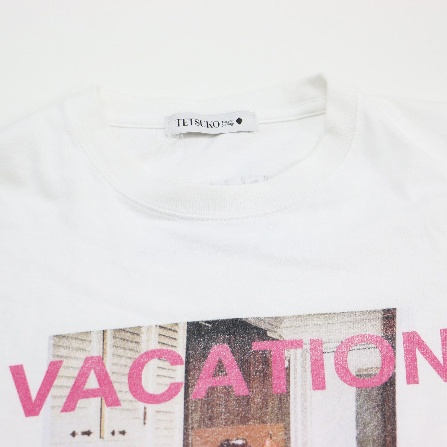 黒柳徹子 ニューヨーク Ｔシャツ VACATION / 半袖 ショートスリーブ クルーネック フォトプリント コットン