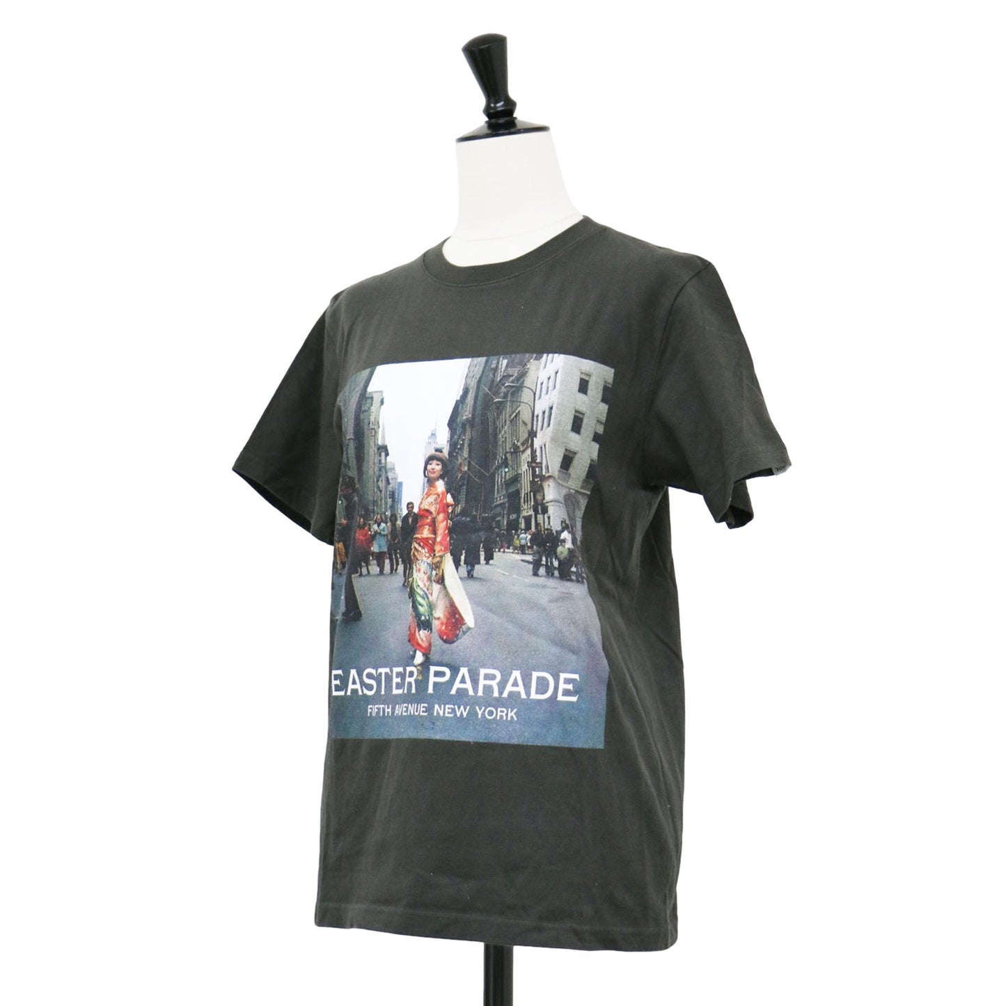 黒柳徹子 ニューヨーク Tシャツ EASTER PARADE / 半袖 クルーネック フォトプリント コットン