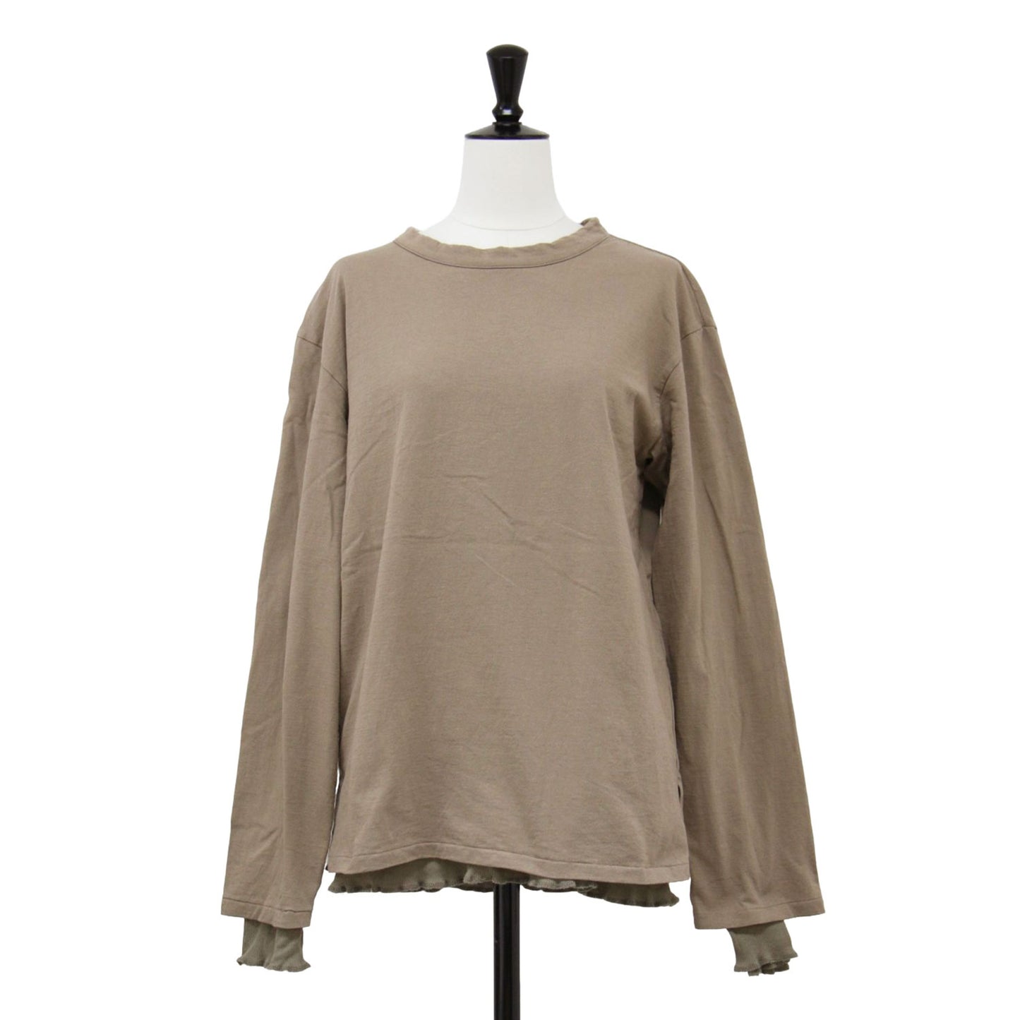 ダブル ロングスリーブ Tシャツ / DOUBLE LONGSLEEVE TEE カットソー クルーネック 長袖 レイヤード コットン