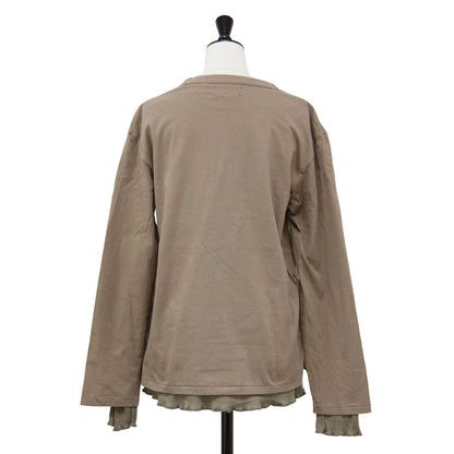 ダブル ロングスリーブ Tシャツ / DOUBLE LONGSLEEVE TEE カットソー クルーネック 長袖 レイヤード コットン