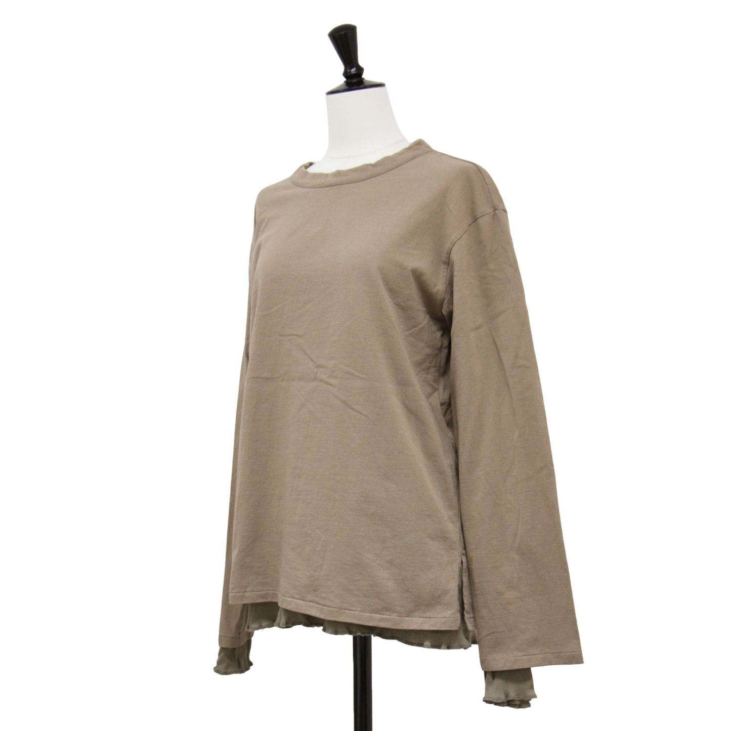 ダブル ロングスリーブ Tシャツ / DOUBLE LONGSLEEVE TEE カットソー クルーネック 長袖 レイヤード コットン