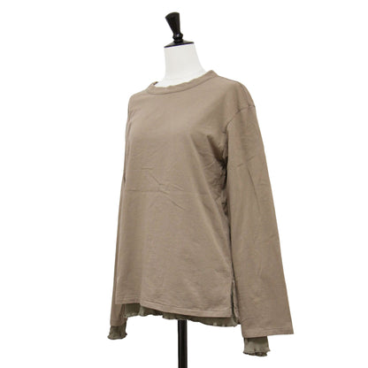 ダブル ロングスリーブ Tシャツ / DOUBLE LONGSLEEVE TEE カットソー クルーネック 長袖 レイヤード コットン