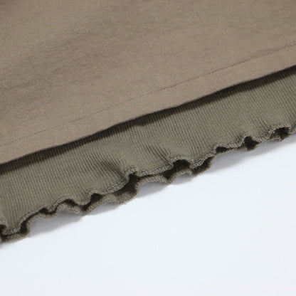 ダブル ロングスリーブ Tシャツ / DOUBLE LONGSLEEVE TEE カットソー クルーネック 長袖 レイヤード コットン