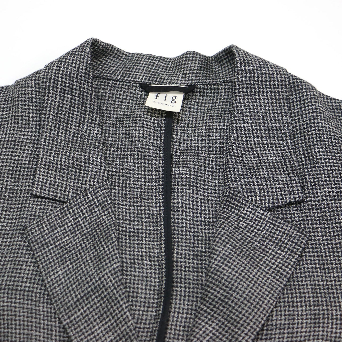 アンクル リネン ジャケット / uncle LINEN jacket テーラードジャケット シングル 千鳥柄