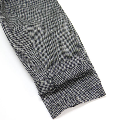 アンクル リネン ジャケット / uncle LINEN jacket テーラードジャケット シングル 千鳥柄