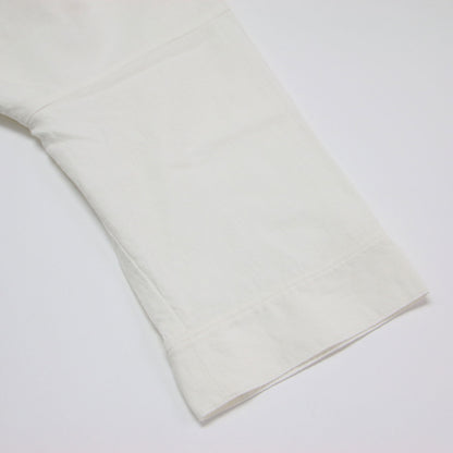 22春夏 コットン リネン アムンゼン ブラウス / シャツ 長袖 9分袖 スキッパー衿