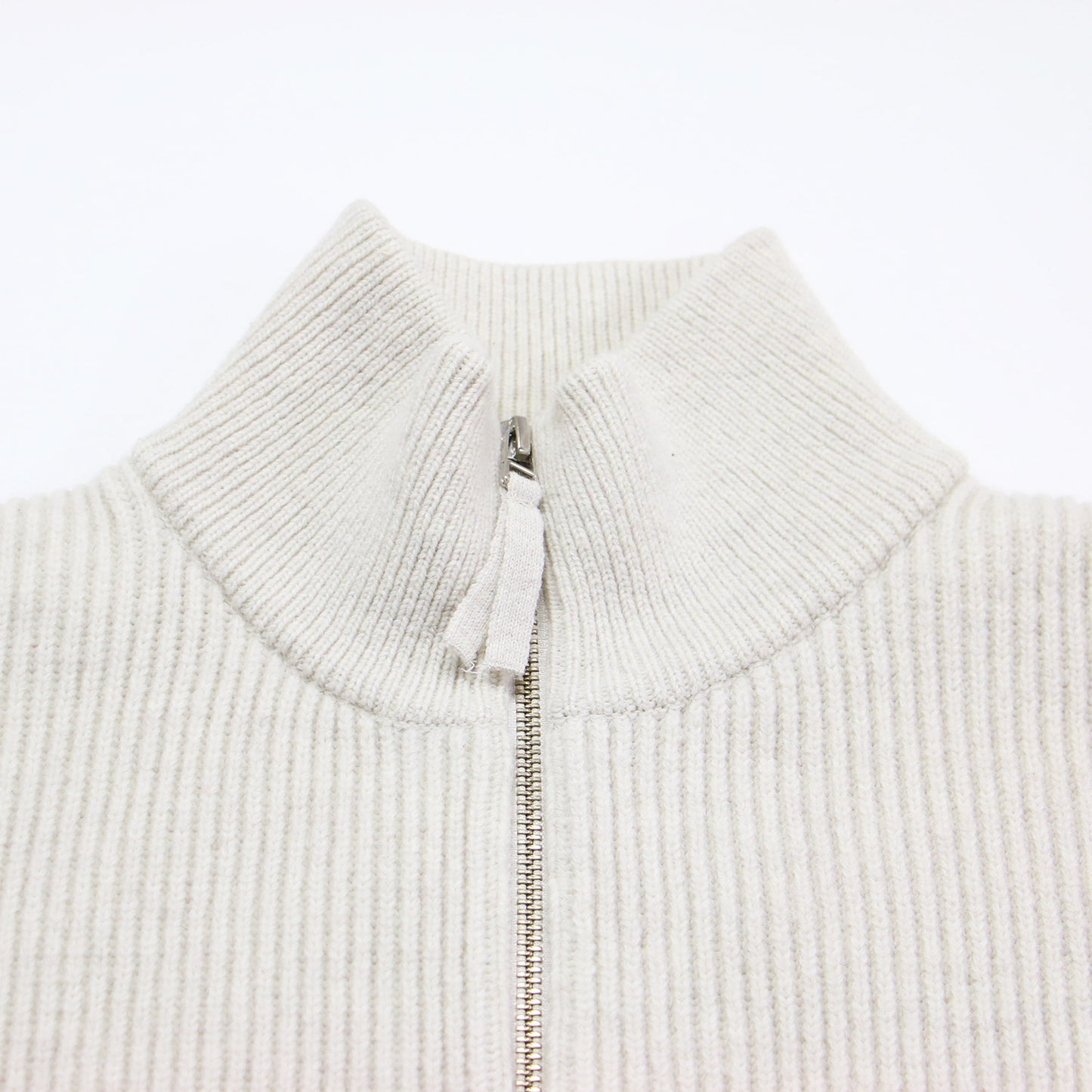 22秋冬 ジップ ニット ブルゾン / カーディガン スタンドカラー 長袖 オーバーサイズ ウール アルパカ