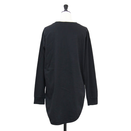 21秋冬 天竺 ラウンド ロンT / カットソー Tシャツ 長袖 ロングスリーブ スリット コットン