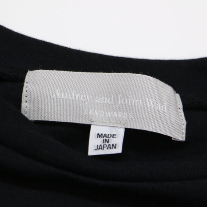 21秋冬 天竺 ラウンド ロンT / カットソー Tシャツ 長袖 ロングスリーブ スリット コットン