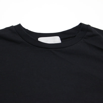 21秋冬 天竺 ラウンド ロンT / カットソー Tシャツ 長袖 ロングスリーブ スリット コットン