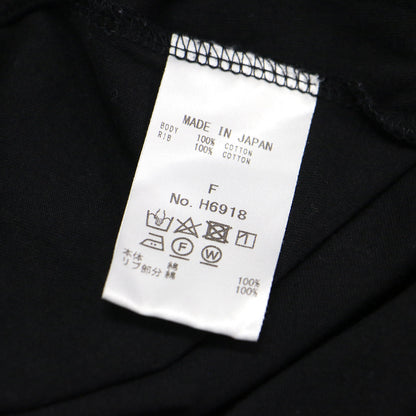 21秋冬 天竺 ラウンド ロンT / カットソー Tシャツ 長袖 ロングスリーブ スリット コットン