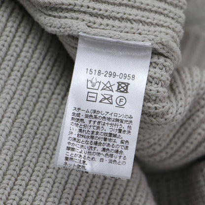 22春夏 Vネック ニット ベスト / プルオーバー 片アゼ編み コットン ポリエステル