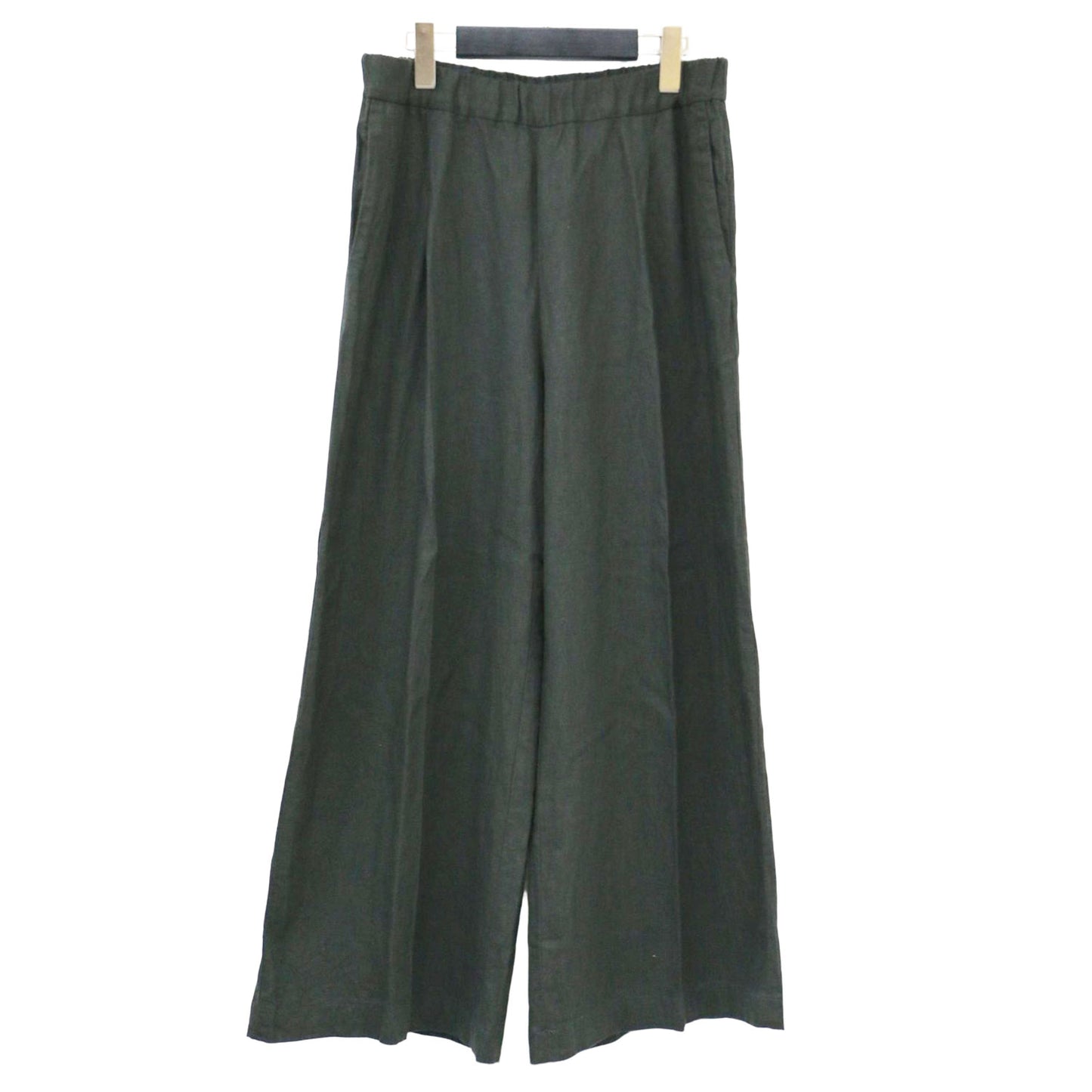 24春夏 リネン リラックス ワイド パンツ / Linen Relax Wide タック ウエストゴム
