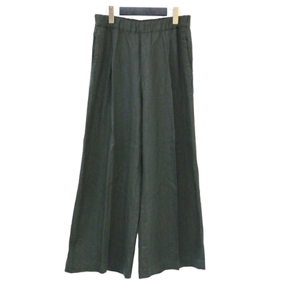 24春夏 リネン リラックス ワイド パンツ / Linen Relax Wide タック ウエストゴム